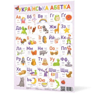 Плакат. Українська абетка. Ранок. 120498