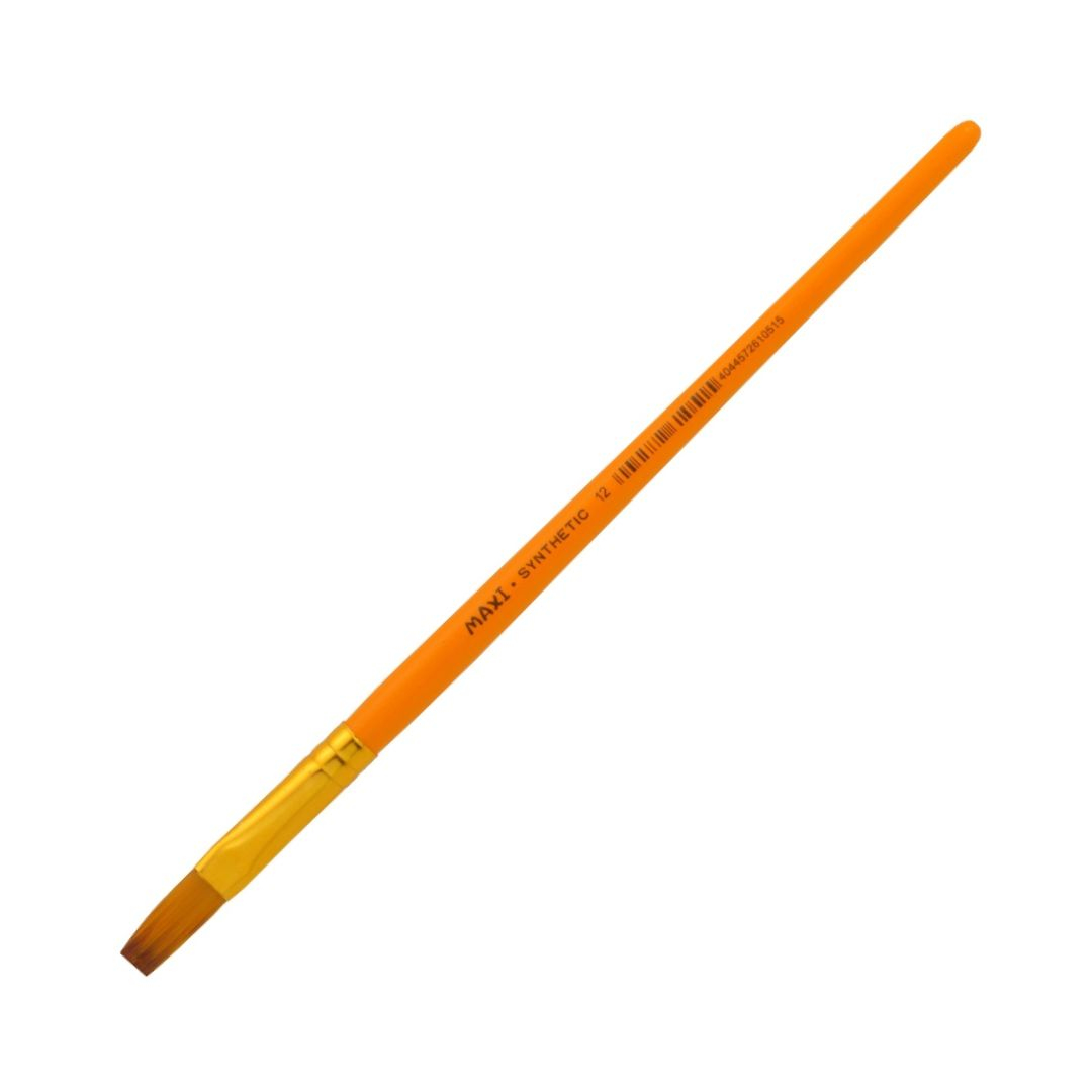 Пензлик №12 плаский синтетика. MAXI 61051