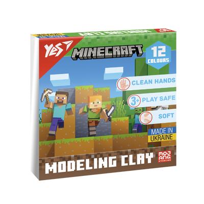 Пластилін дитячий 240гр 12 кол. Minecraft YES 540668