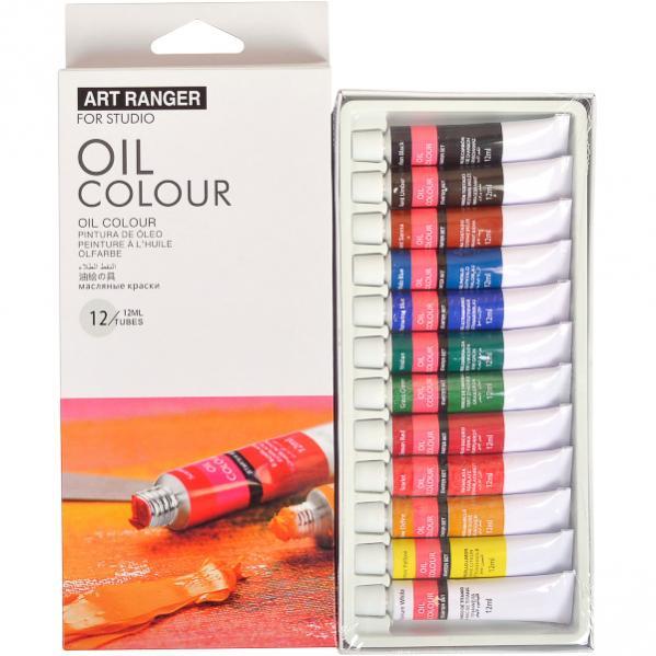 Фарби олійні 12 кольорів 12мл.туба OIL COLOUR. ART RANGERS 1212