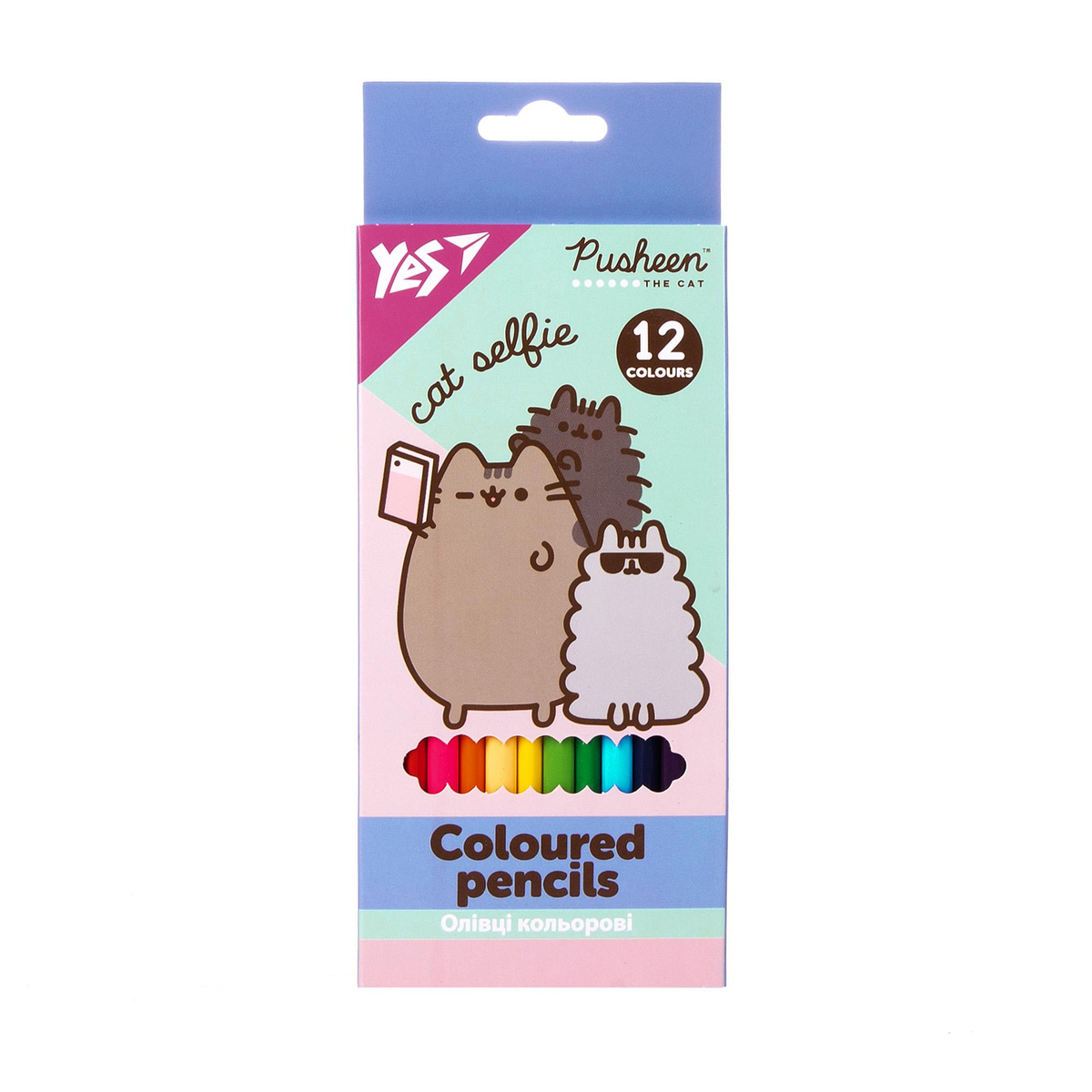 Олівці кольорові 12 кол. Yes Pusheen 290761