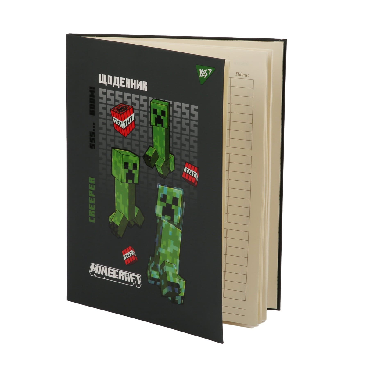 Щоденник шкільний Minecraft Creeper A5. тверда обкл. YES 911639