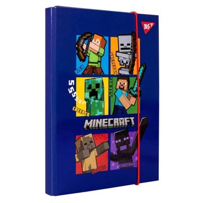 Папка для зошитів В5 на гумках. Minecraft. Yes 500238