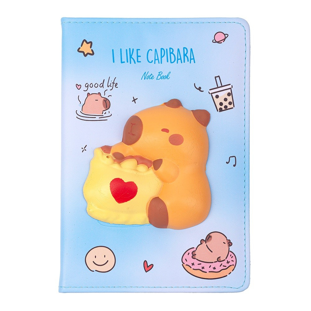 Блокнот зі сквішем 80арк. Capybara 9. клітинка А5. Zibi 700030