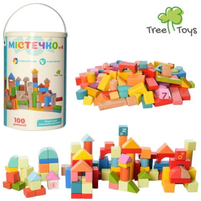 Конструктор Містечко деревяний 3+. Limo Toy 2358