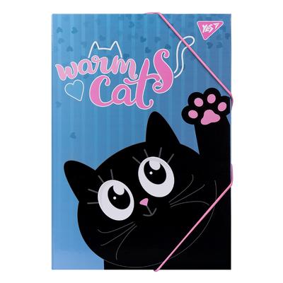 Папка для праці А4 на гумках.YES Meow 491756