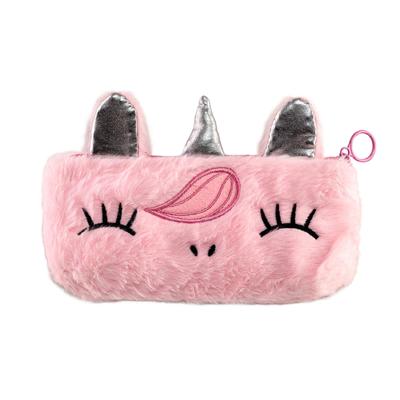 Пенал-косметичка тканевий на 1 відділення. Unicorn рожевий. Zibi 20.0006-10