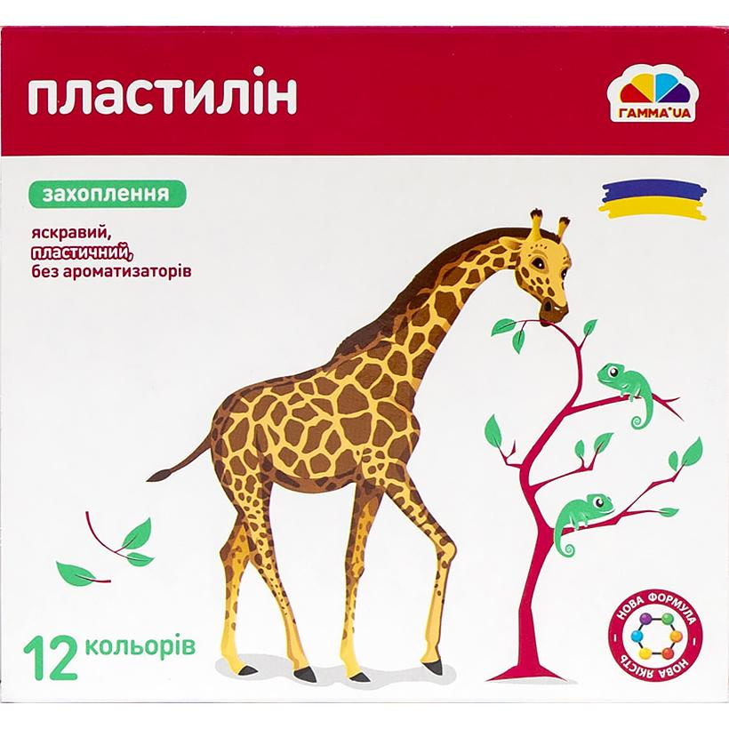 Пластилін дитячий 12кол. 190гр. ГАММА 200312
