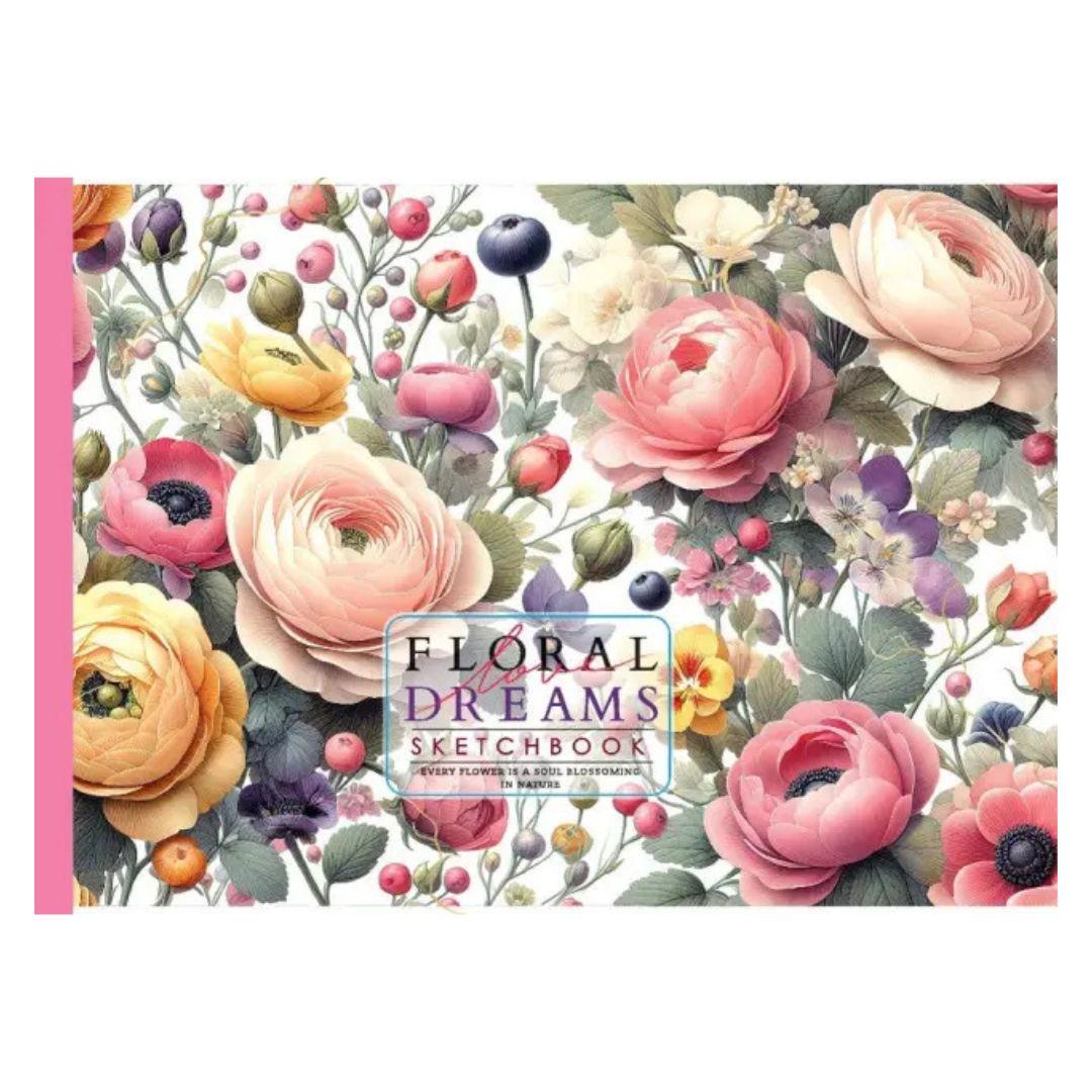Скетчбук А5 24 аркуша. Floral dreams. Фреш 24380