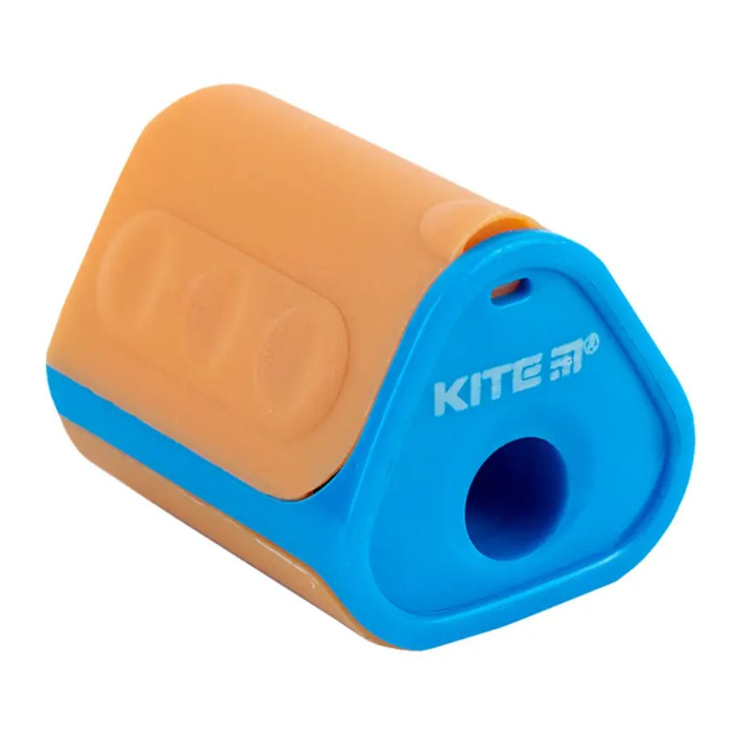 Точилка пластикова з контейнером прорезинена Sharpener Twist Kite 24-120