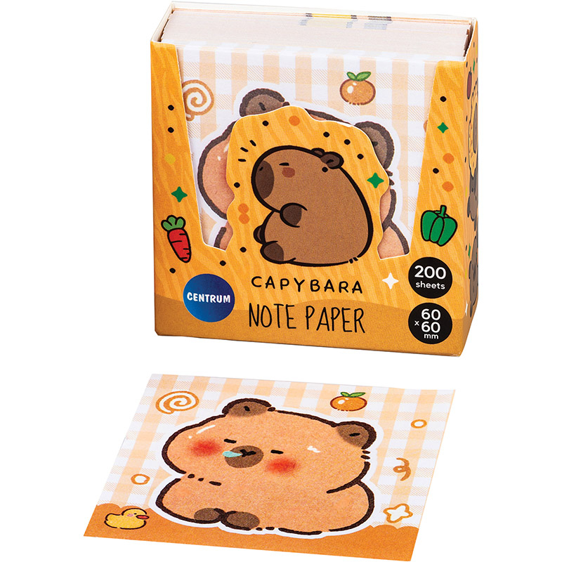 Папір для нотаток 60х60мм. 200арк. Capybara. Centrum 81279