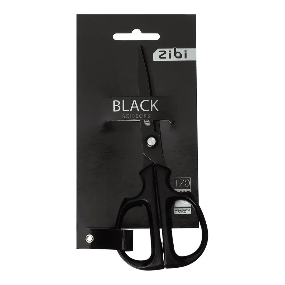 Ножиці 170мм. Black Edition. Zibi 5024