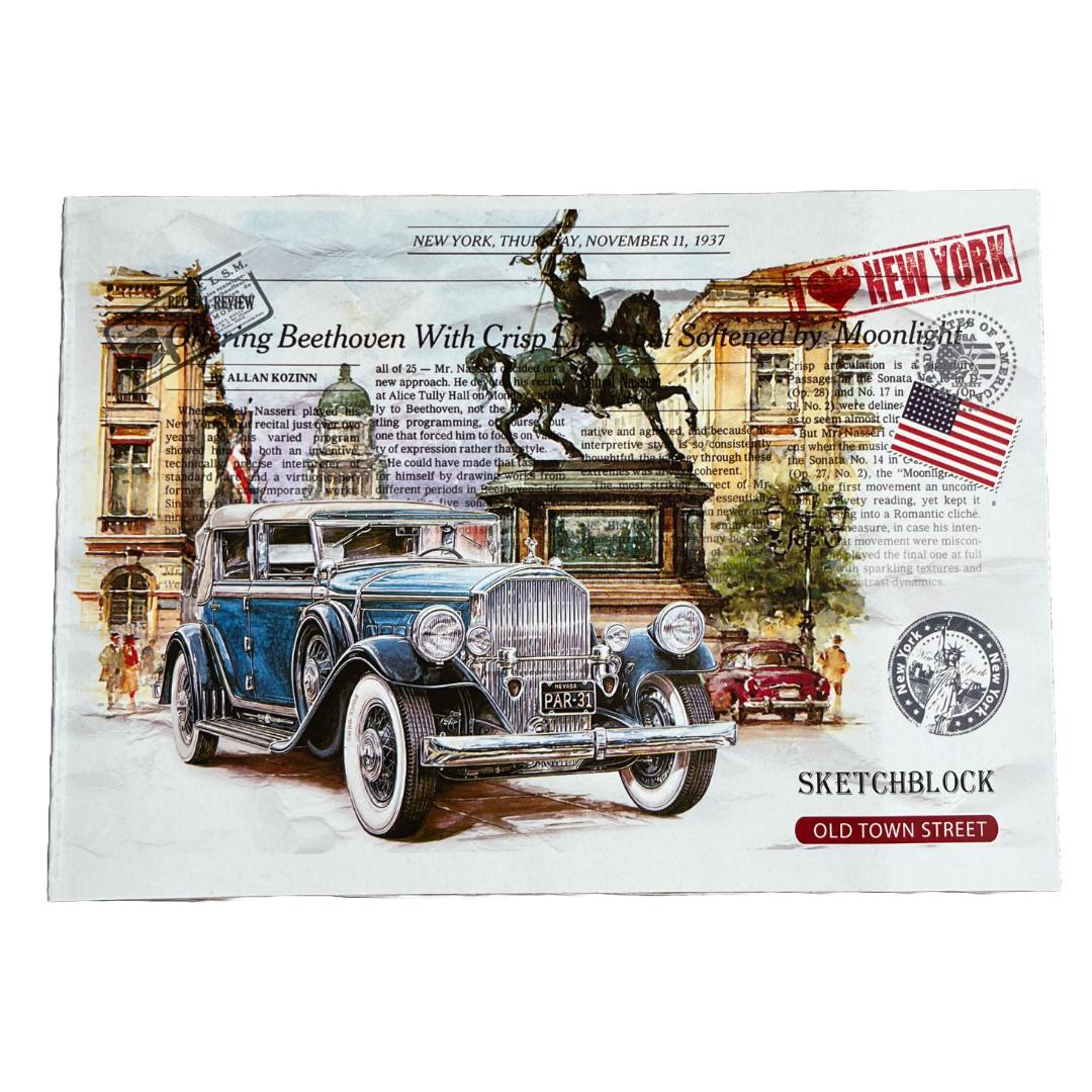 Альбом для малювання А4 12арк. скоба.120г/м. Офорт 4212