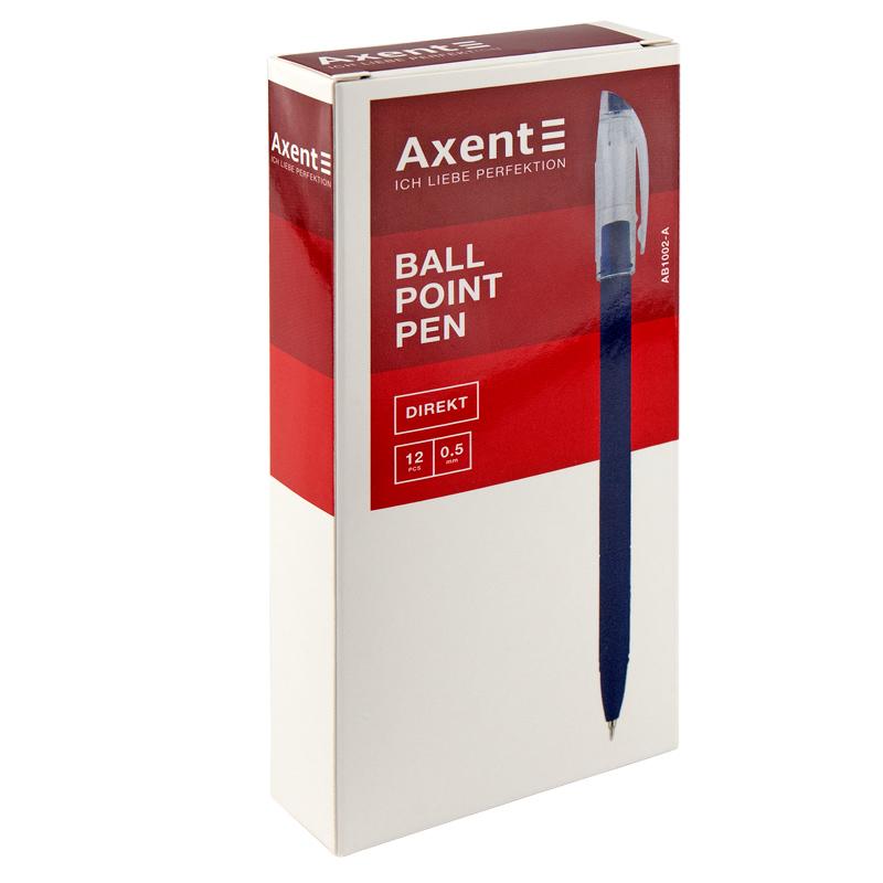 Ручка кулькова AXENT DIRECT чорна. 1002