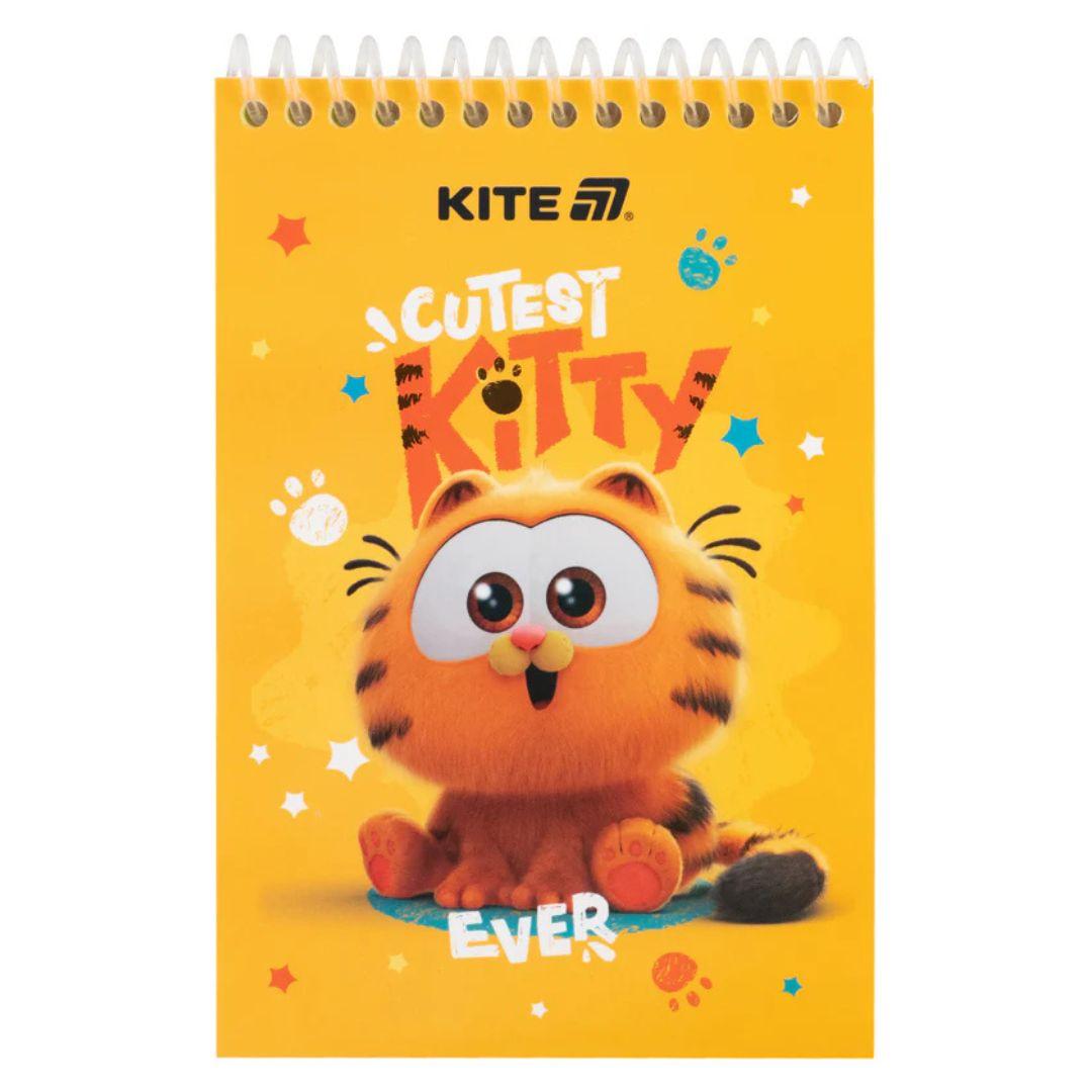 Скетчбук А6 48 аркушів. на пружині. Garfield. Kite 25-196