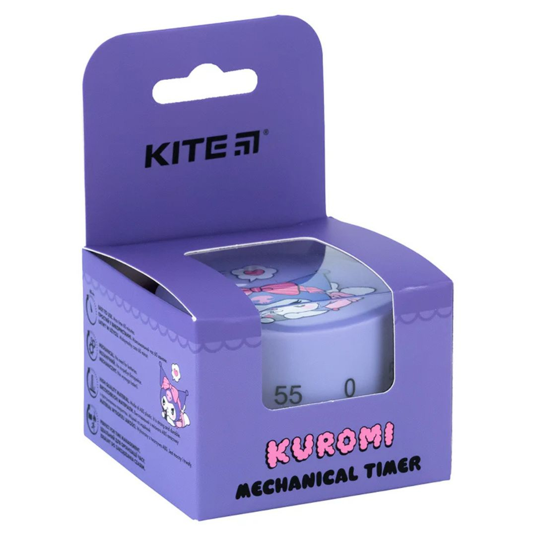 Таймер механічний. Kuromi фіолетовий KITE 24-172-1