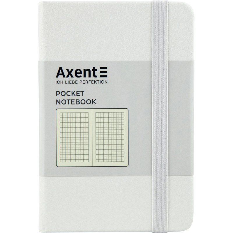 Блокнот А6. 96 аркушів, клітинка, PARTNER. Білий. AXENT. 8301-21