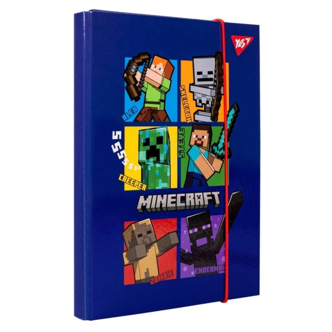 Папка для зошитів В5 на гумках. Minecraft. Yes 500238