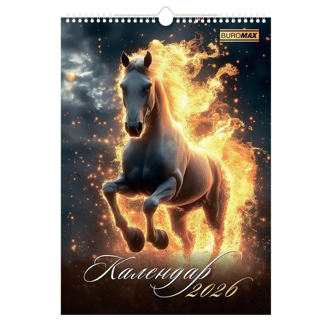 Календар настінний А3 на 2026р. Symbol of the year.  Buromax 210600