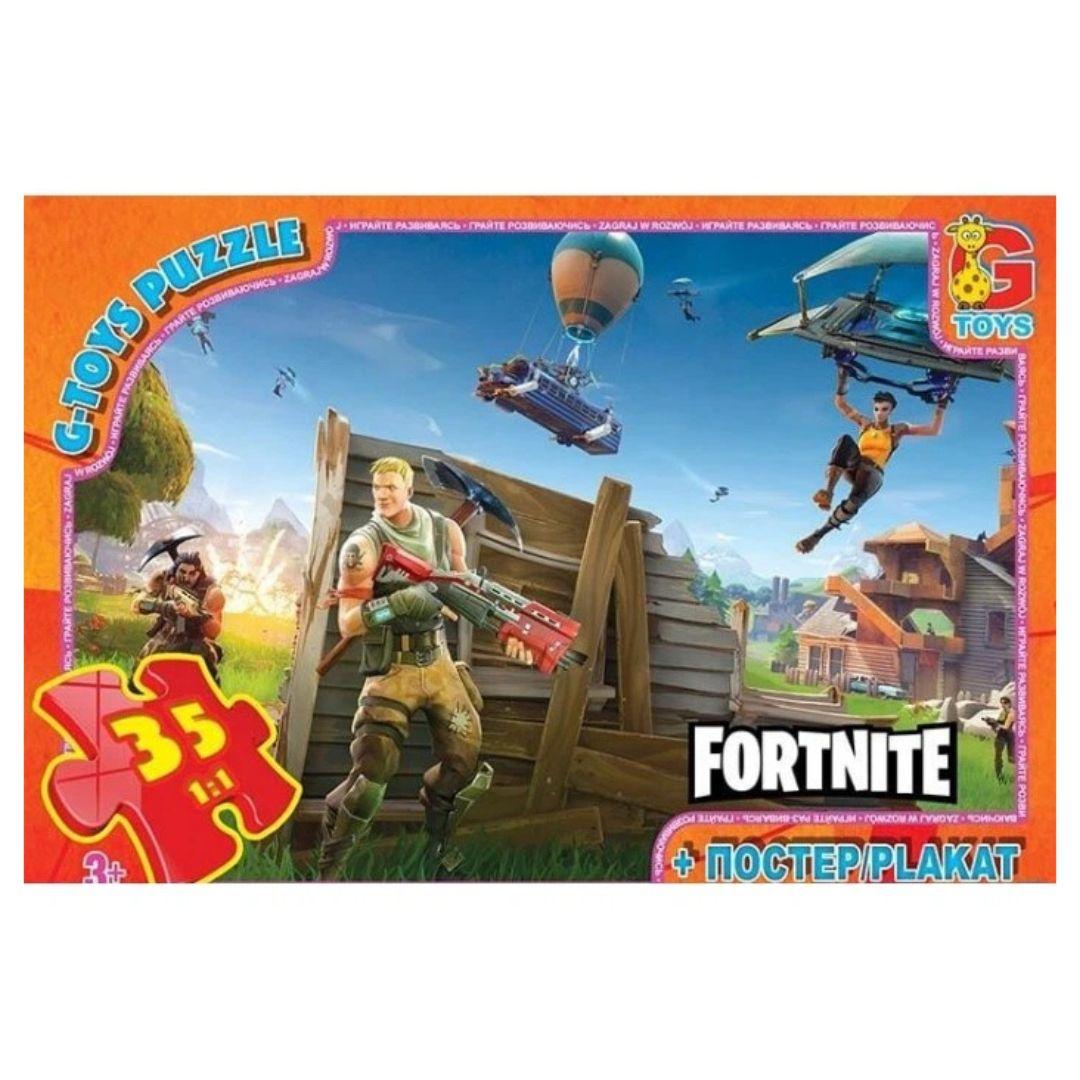Пазл на 35 елем. + постер. Фортнайт. G-Toys 532