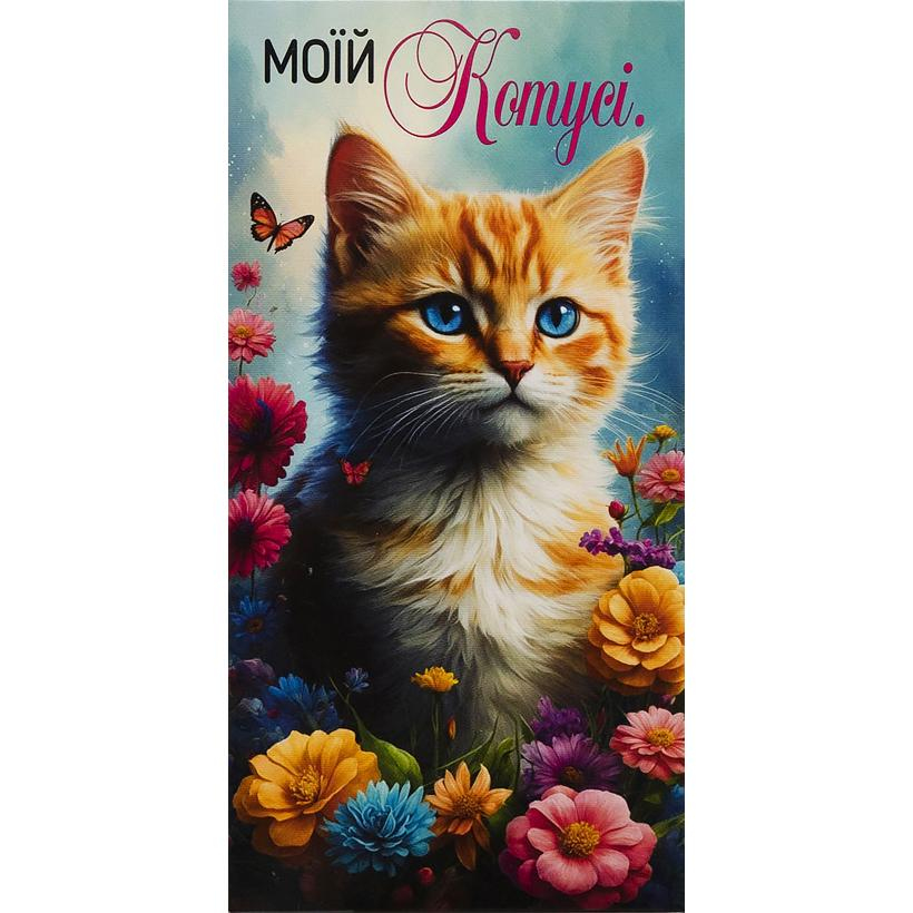 Листівка-конверт для грошей. Моїй котусі. Фреш 24-110