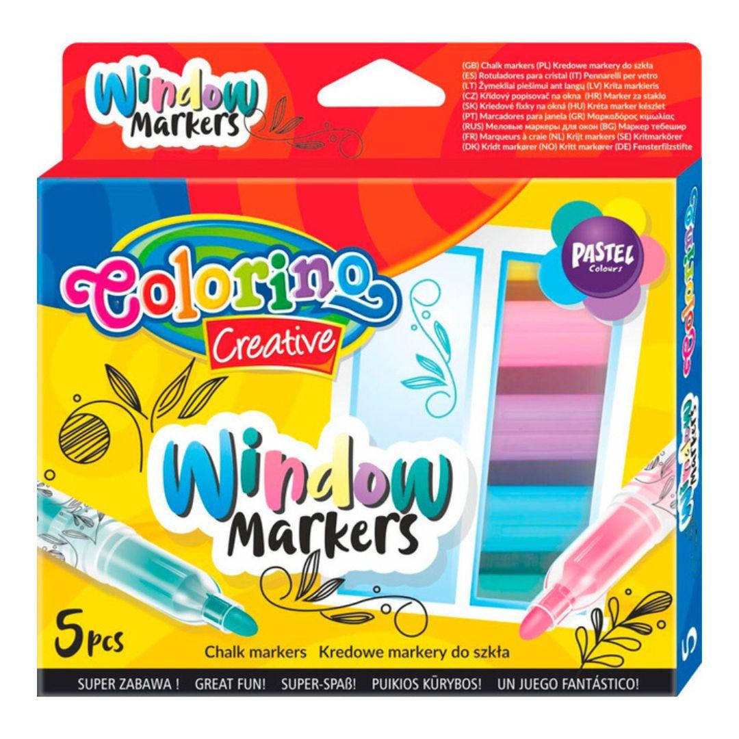 Маркери для скла 5 кол.Colorino 39637