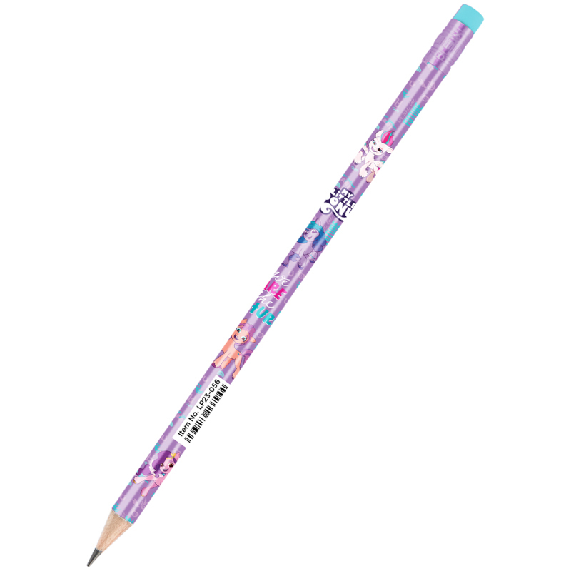 Олівець чорнографітний НВ, з гумкою My Little Pony  Kite 23-056