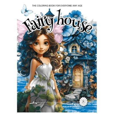 Розмальовка Fairy house синій 8 арк. Фреш 24101