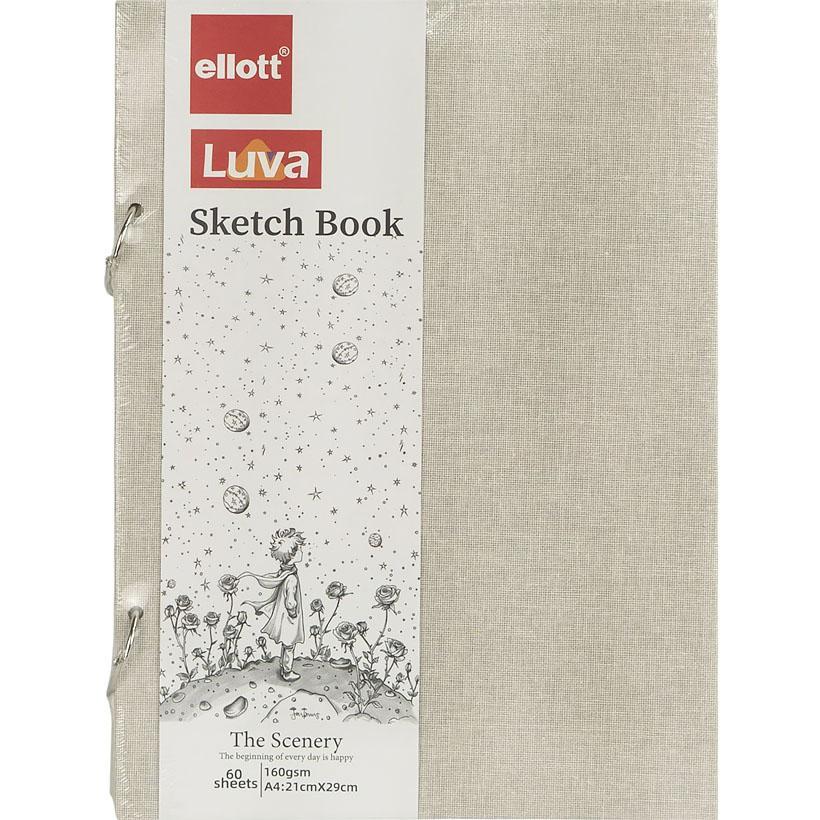 Скетчбук А4 60 аркушів. 160 г/м2. на кільцях. Ellot 005
