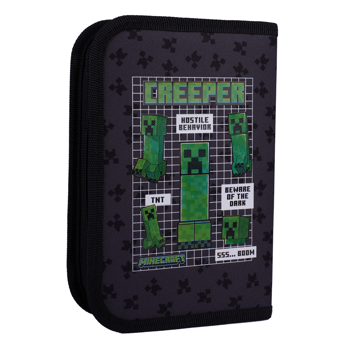 Пенал-книжка одинарний з клапаном Minecraft Team. Yes 533622