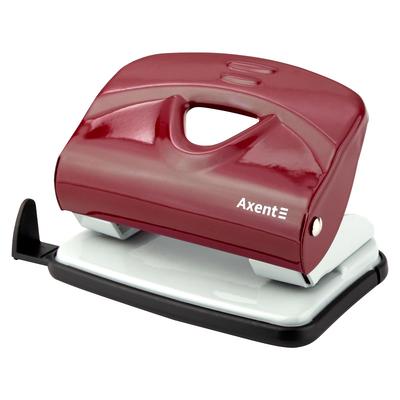 Діркопробивач AXENT Exakt-2 20аркушів, металевий з форматиром. Червоний 3920-06
