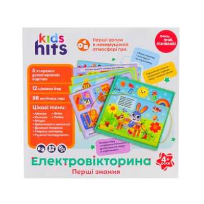 Електровікторина Перші знання 6 двостор карток з дротами KidsHits КН 55-001