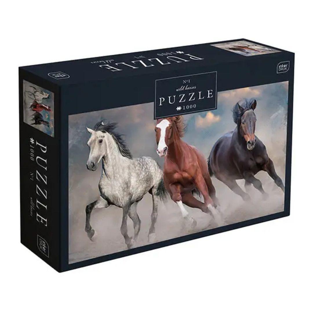 Пазл на 1000 елем. Horses №1. Inter Druk 4966