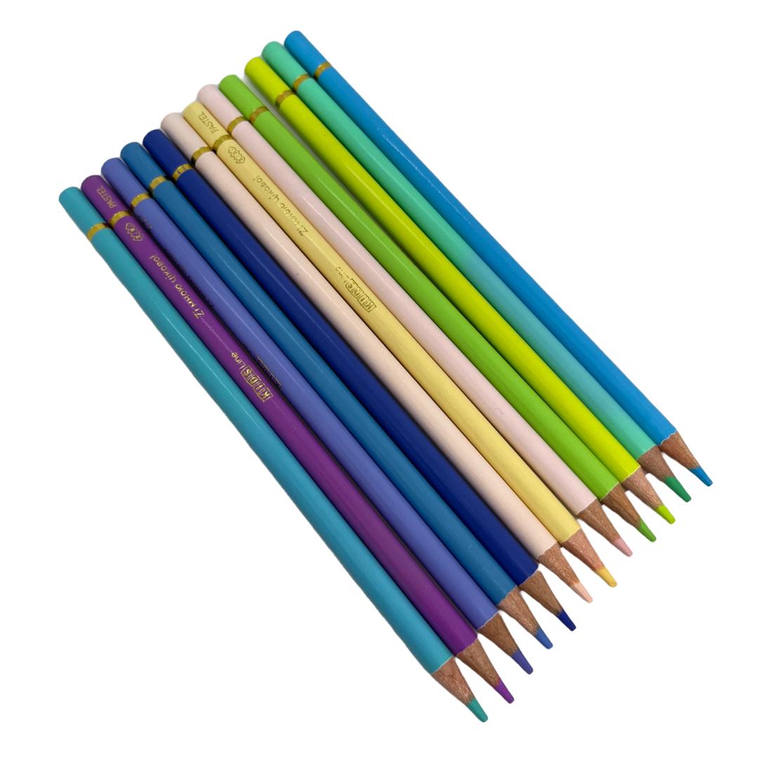 Олівці кольорові 12кол. KIDS Line. PASTEL дуже мякі. ZIBI 2470