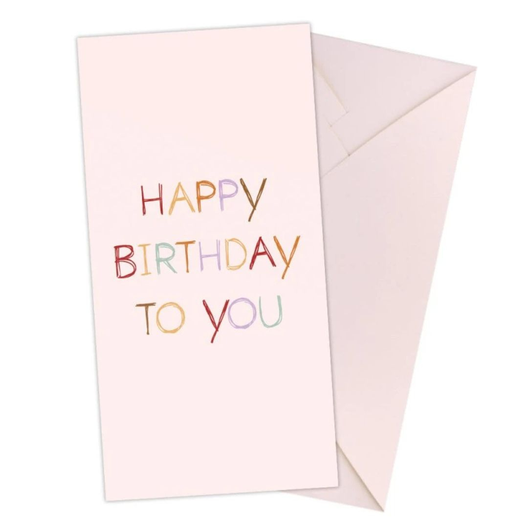 Листівка-конверт для грошей. Happy Birthay yo you. СвятоБум 8935