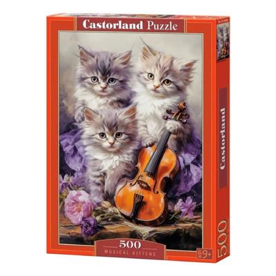 Пазли 500 ел. Музичні кошенята. Castorland 53988