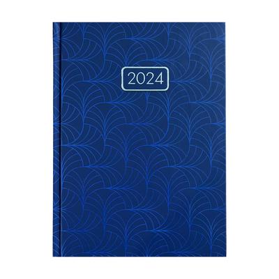 Уцінка 2024. Блокнот А5 336л. линия, датированный. VELVET синий. ВМ. 2163-02