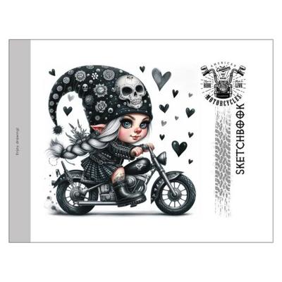 Скетчбук А5 24 аркуша. Motorcycles. Фреш 24389