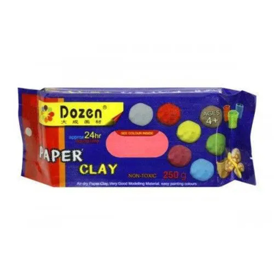 Глина самозастигаюча для моделювання 250гр. рожева Dozen 5994