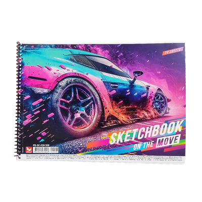 Альбом для малювання, пружина 20л. 120г/м. с перфор. Школярик. 071