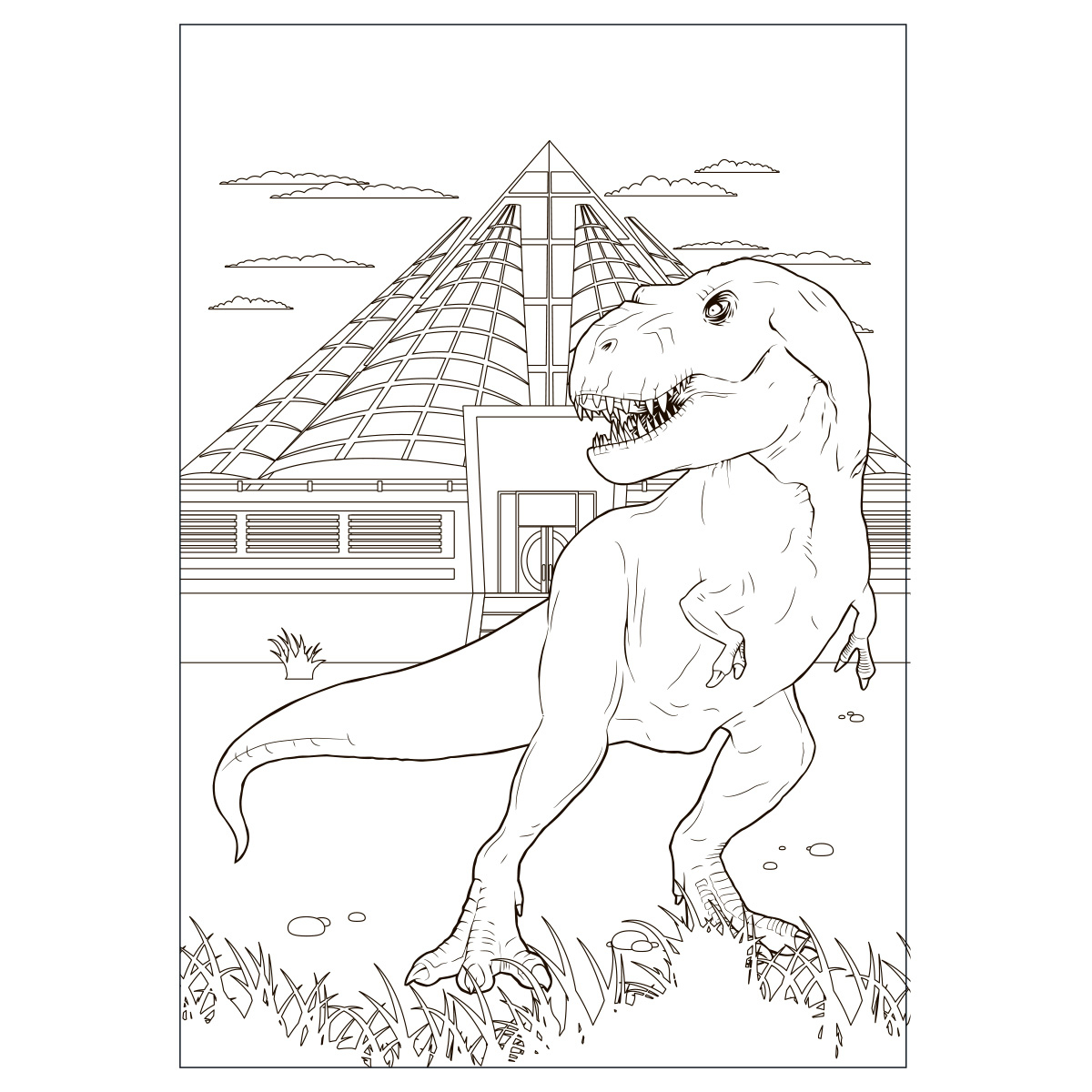 Розмальовка А4. Jurassic world. YES 742916