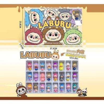 Адвент-календар з героями LABUBU 24 фігурки по 6см. в кор. 28х24х3 см. МТ 96610