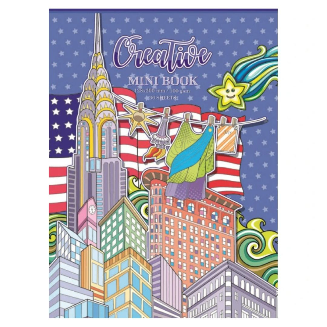 Розмальовка антистрес 20х12,8см. Creative mini book. Фреш 3690-17227