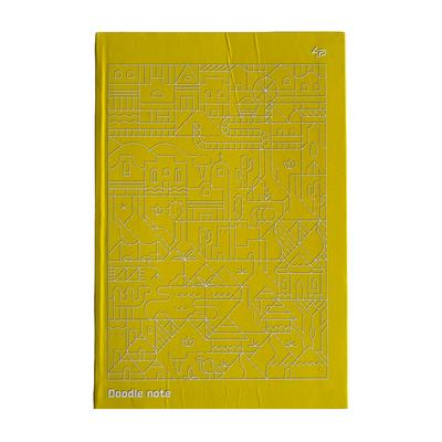 Скетчбук А5 128 аркушів. кольорова крапка. Two in one Doodle Note Yellow. Profiplan 2002