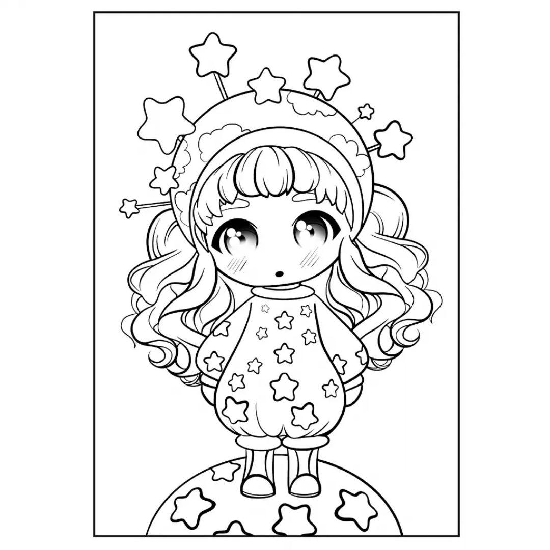 Розмальовка А4. 1 вересня. Anime baby. 12 стор. 743065
