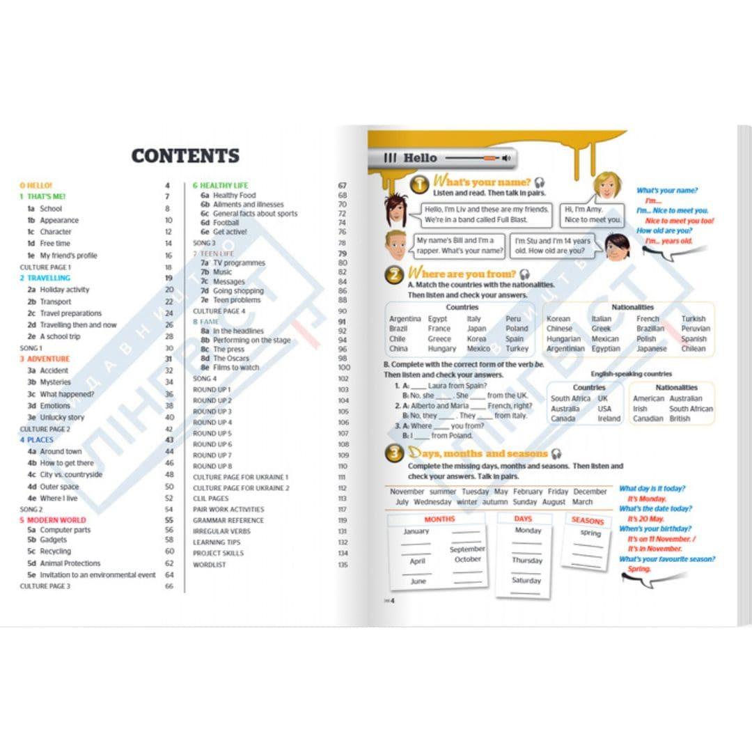 Full Blast Plus 6клас. For Ukraine. Student's book. H.Q. Mitchell. Marileni Malkogianni. 103156