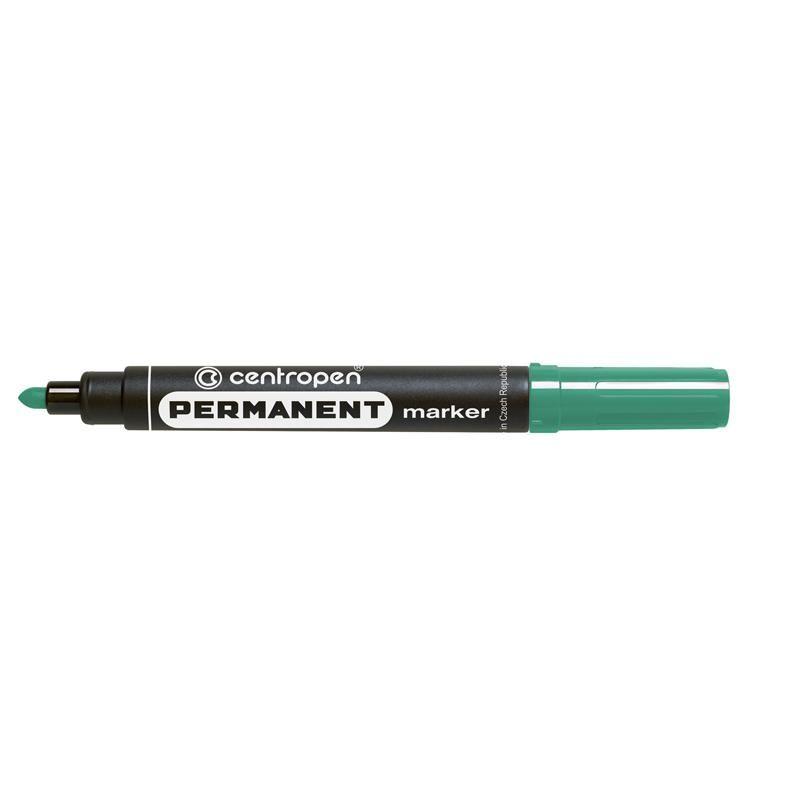 Маркер перманентний 2,5 мм  круглий зелений. Centropen 8566
