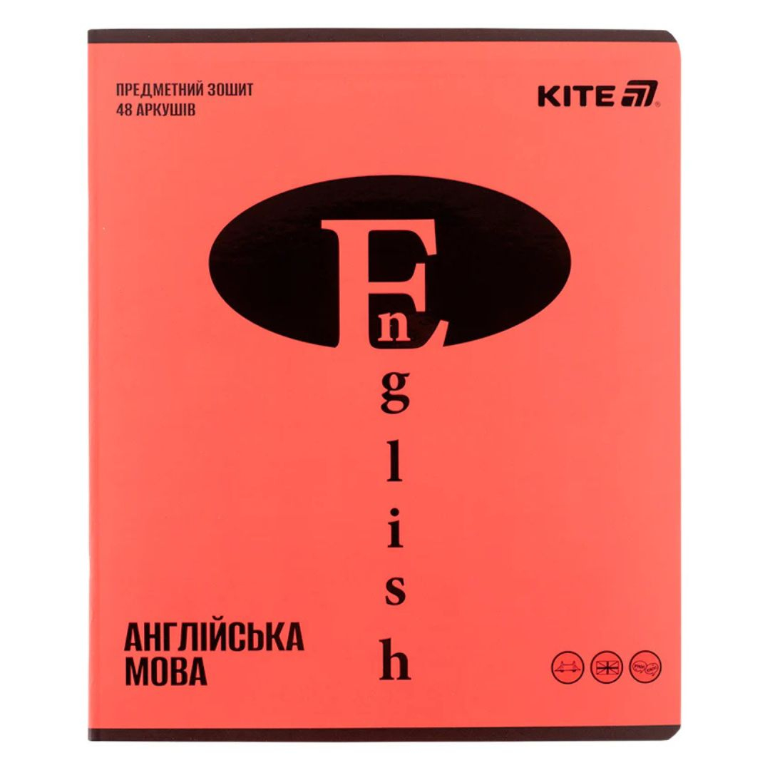 Зошит А5. 48 аркушів. Лінія. Англійська мова. Предметний. KITE 25-240-18