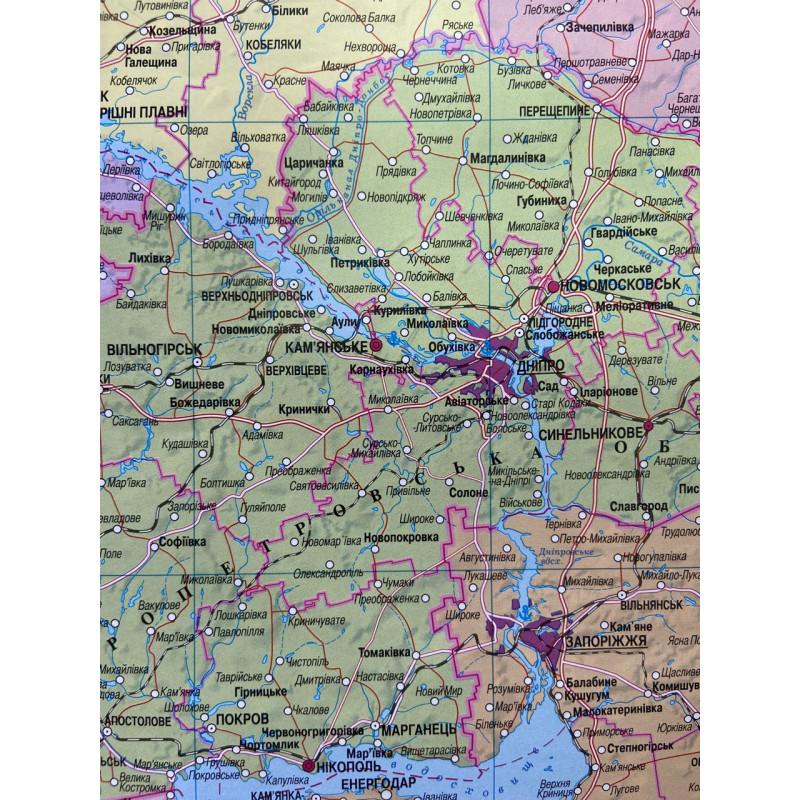 Карта України політико-адміністративна 1/1 500 000. Картографія 2440