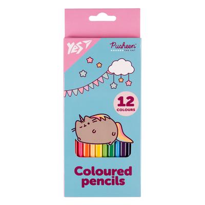 Олівці кольорові 12кол. Yes Pusheen 290721